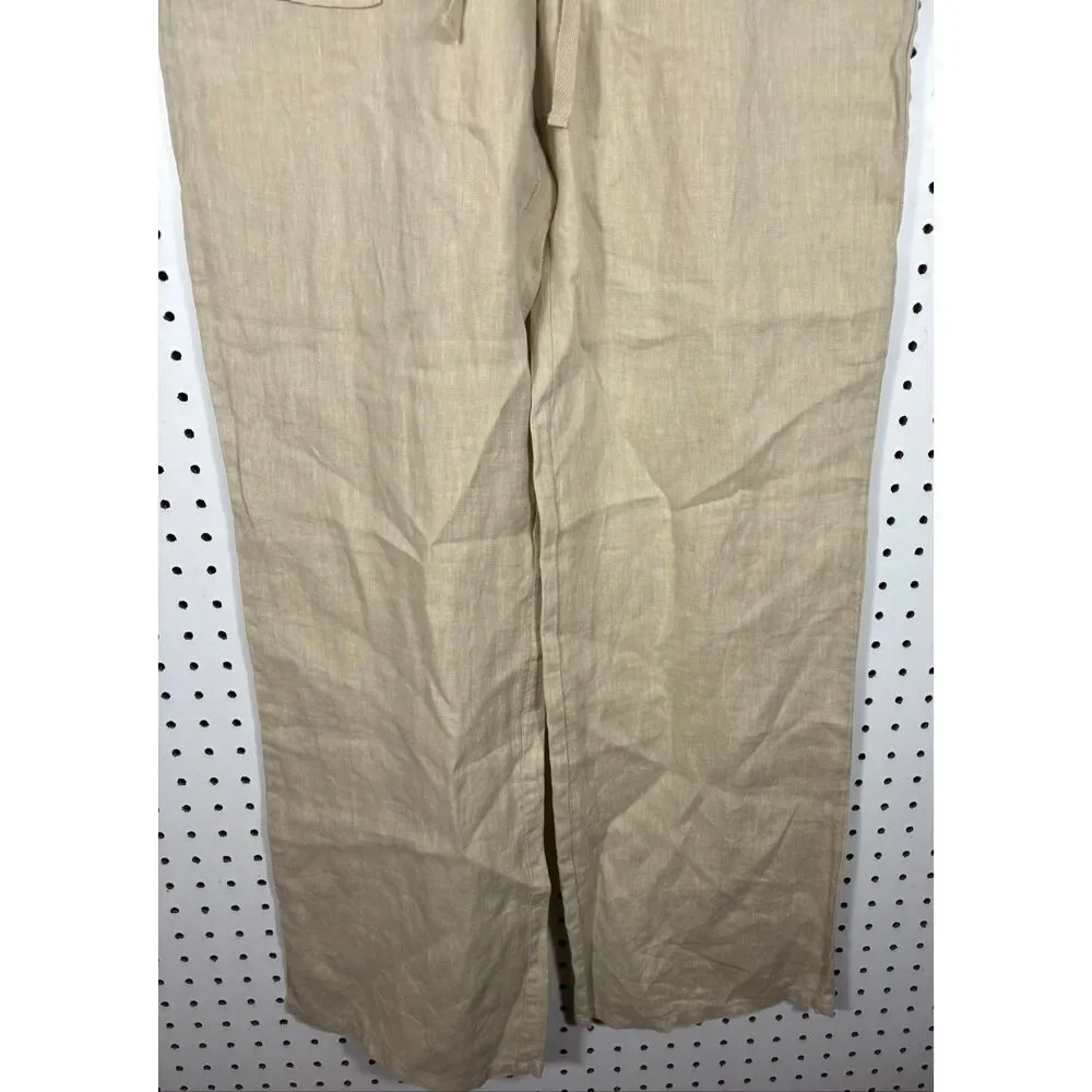 Zara woman’s wide leg Linen pants size M